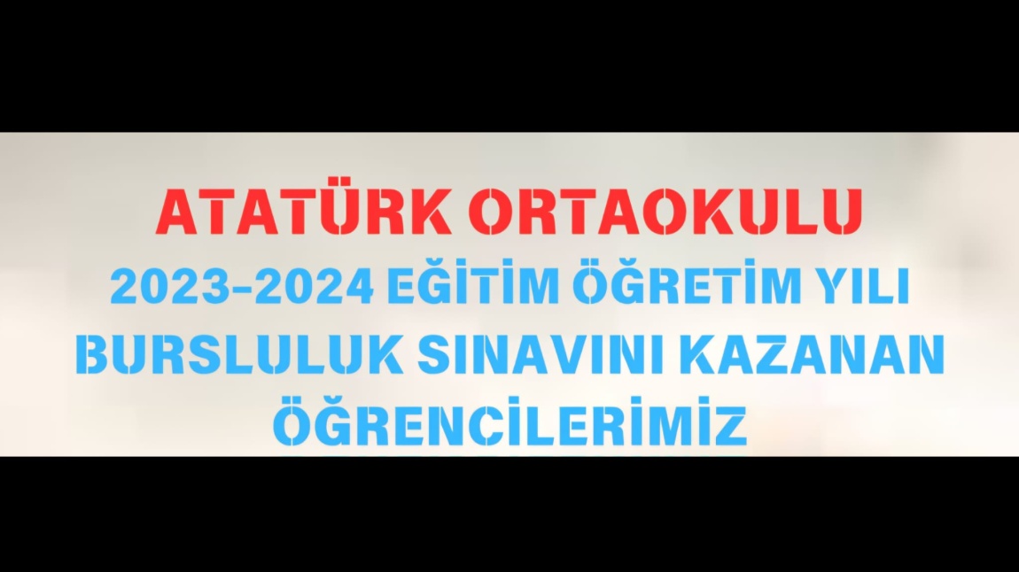 2024 BURSLULUK KAZANAN ÖĞRENCİLERİMİZİ TEBRİK EDİYORUZ..